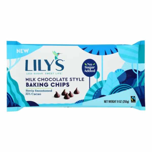 Lily's Sweets - Baking Chips Milk Choclat - Case of 12 - 9 OZ - Image 3