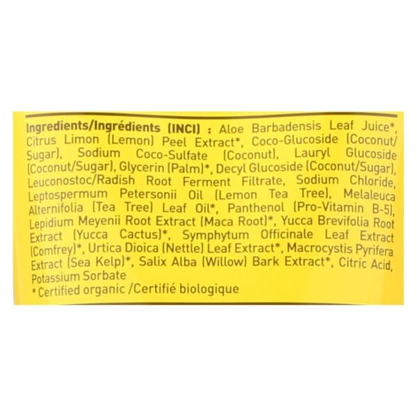 Desert Essence - Shampoo Lemon Tea Tree - 8 fl oz