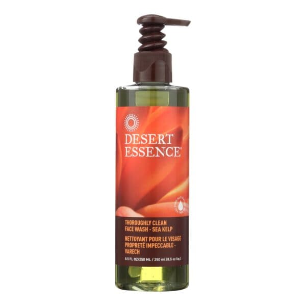 Desert Essence - Thoroughly Clean Face Wash with Eco Harvest Tea Tree Oil And Sea Kelp - 8.5 fl oz - Image 2