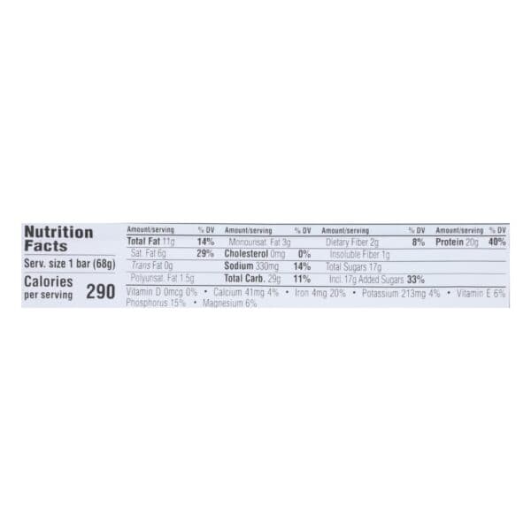 Clif Bar Builder Bar - Chocolate Peanut Butter - Case of 12 - 2.4 oz - Image 3