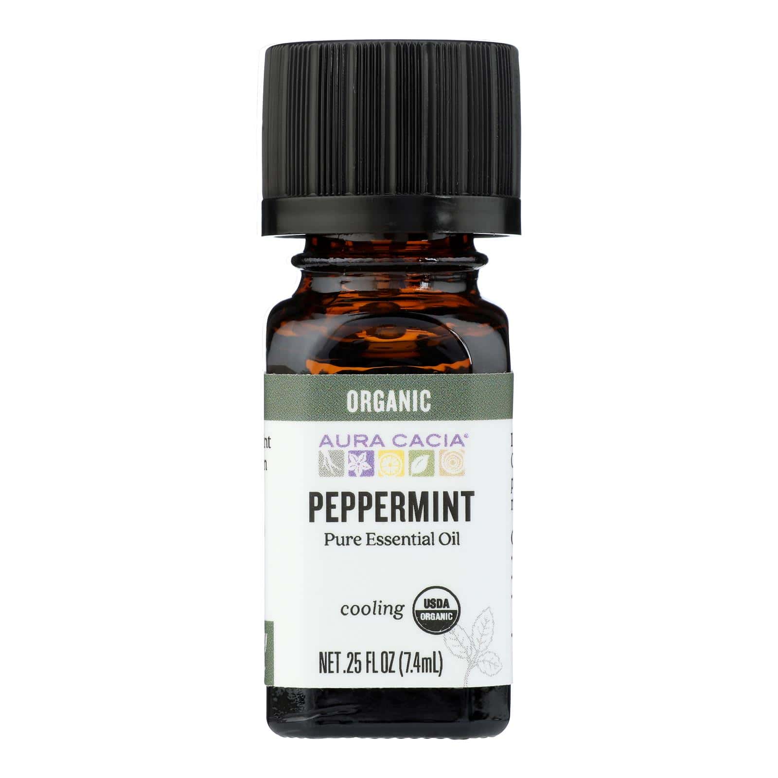 Aura Cacia - Organic Peppermint - .25 oz