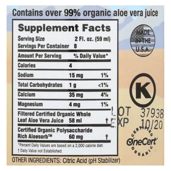 Lily of the Desert - Aloe Vera Juice - Whole Leaf - 16 fl oz - Image 3