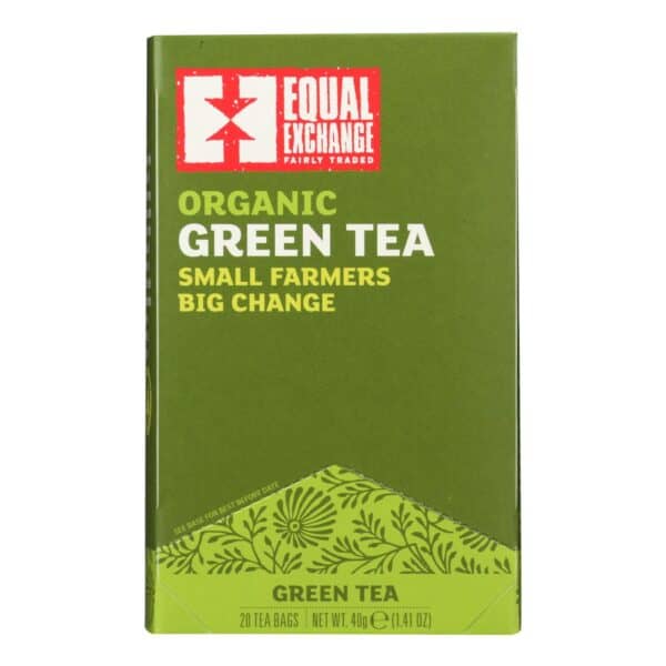 Equal Exchange Organic Green Tea - Green Tea - Case of 6 - 20 Bags - Image 2