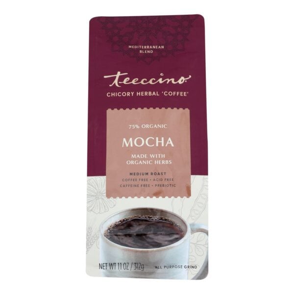 Teeccino Mediterranean Herbal Coffee Mocha - 11 oz - Case of 6 - Image 2