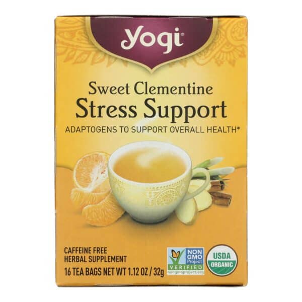 Yogi - Tea Clementine Stress - Case of 6 - 16 BAG - Image 2