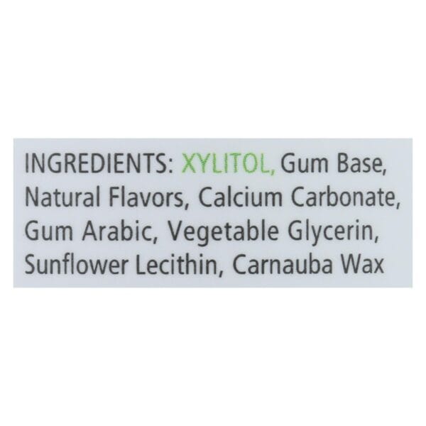 Spry Chewing Gum - Xylitol - Spearmint - 100 count - 1 each - Image 3