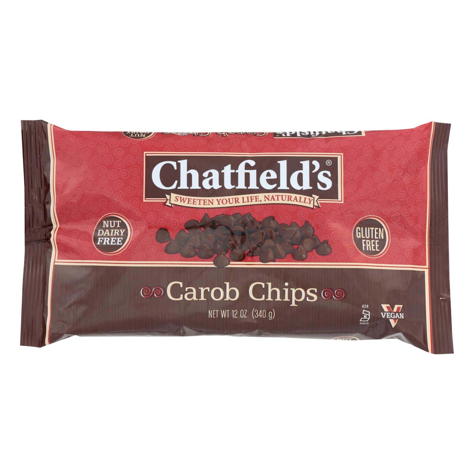 Chatfield's Dairy Free Carob Morsels - Case of 12 - 12 oz - Image 2