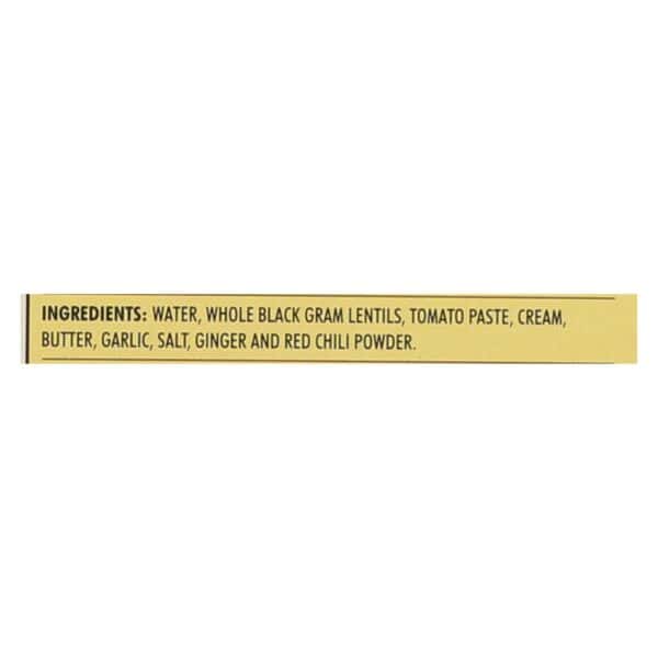 Kitchen Of India Dinner - Black Gram Lentils Curry - Dal Bukhara - 10 oz - case of 6 - Image 3