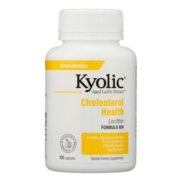 Kyolic - Aged Garlic Extract Cholesterol Formula 104 - 100 Capsules - Image 3