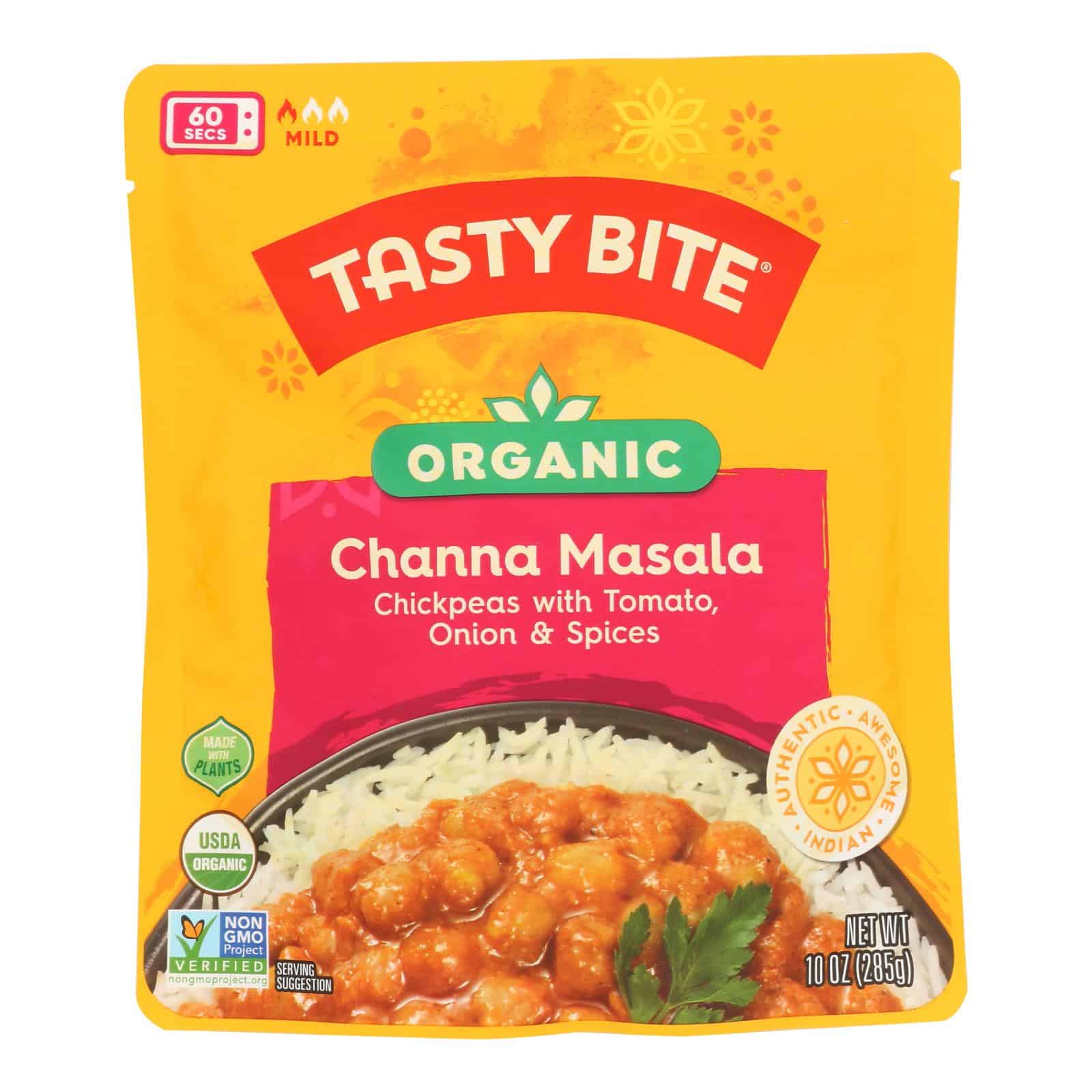 Tasty Bite Entree - Indian Cuisine - Channa Masala - 10 oz - case of 6 - Image 2