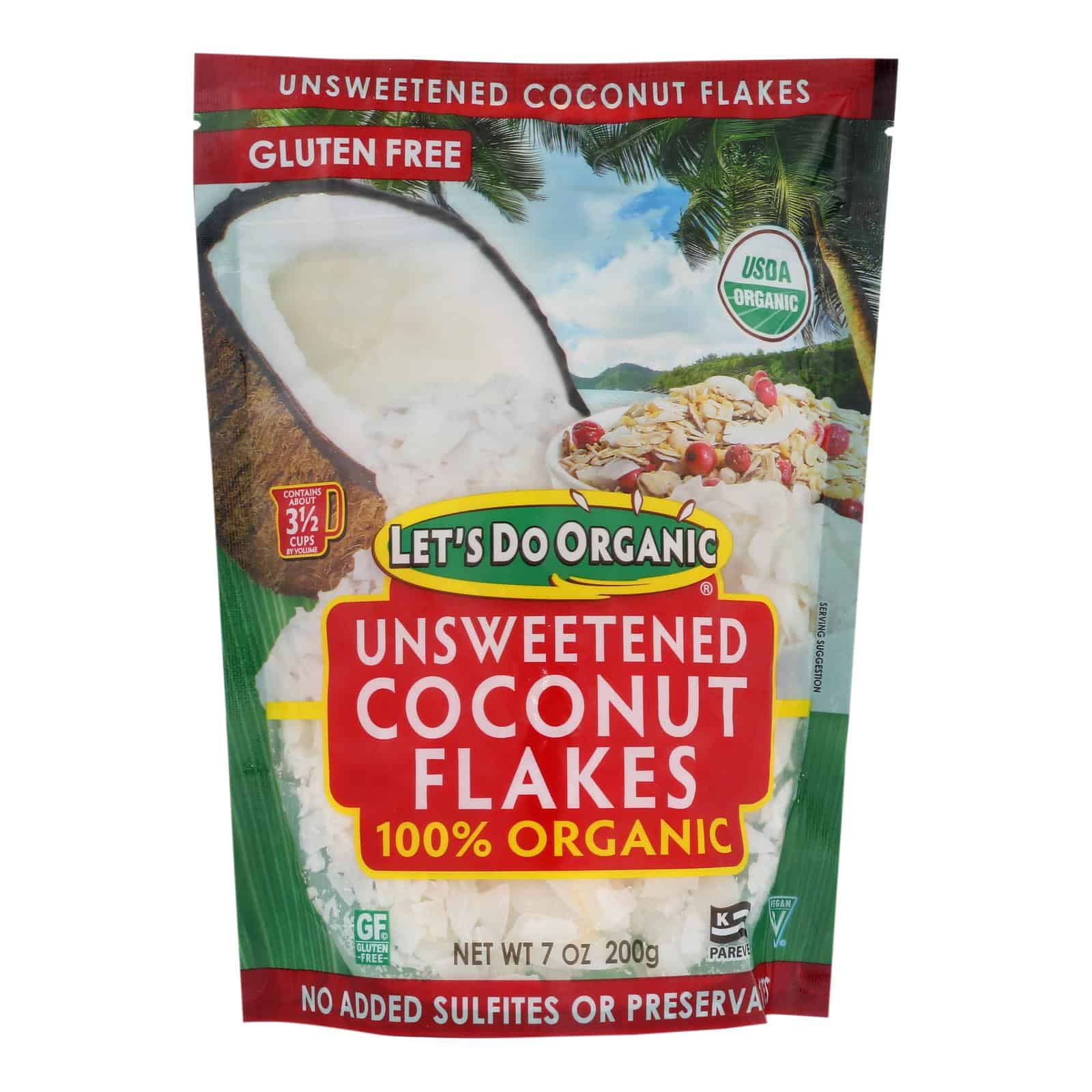 Let's Do Organics Coconut Flakes - Case of 12 - 7 oz. - Image 2