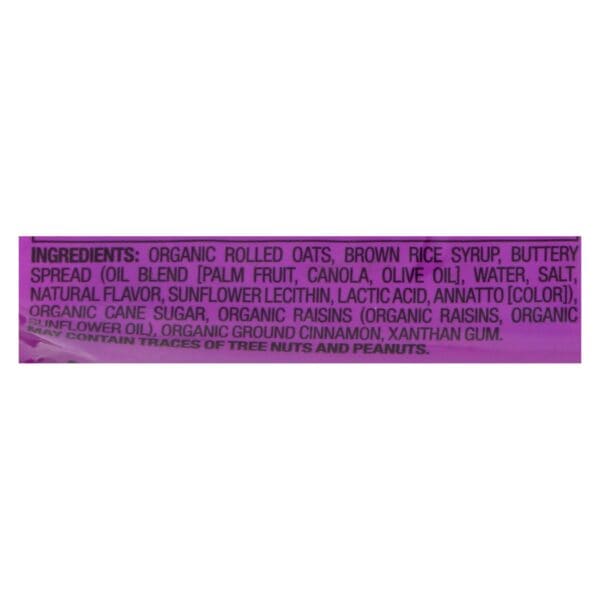 Bobo's Oat Bars - All Natural - Cinnamon Raisin - 3 oz Bars - Case of 12 - Image 2