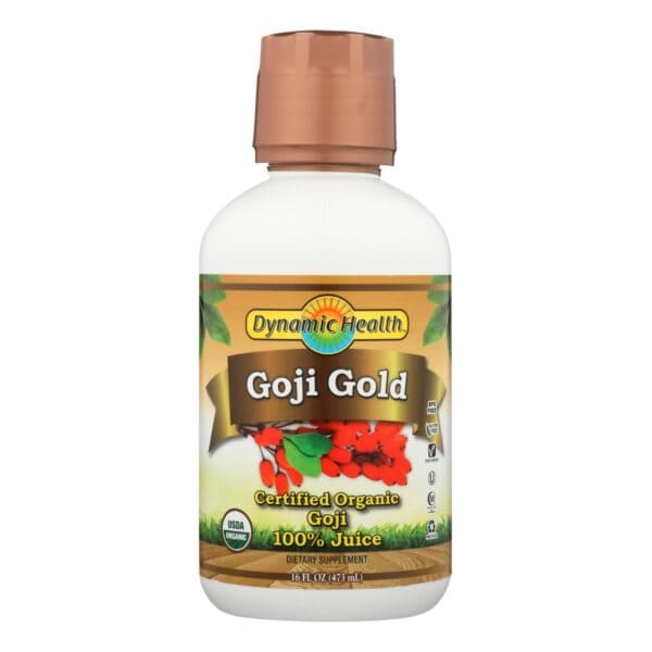 Dynamic Health Organic Certified Goji Berry Gold Juice - 16 fl oz - Image 2