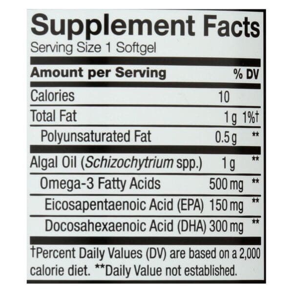 Nature's Way - NutraVege Omega-3 Plant Softgels - 30 Softgels - Image 3