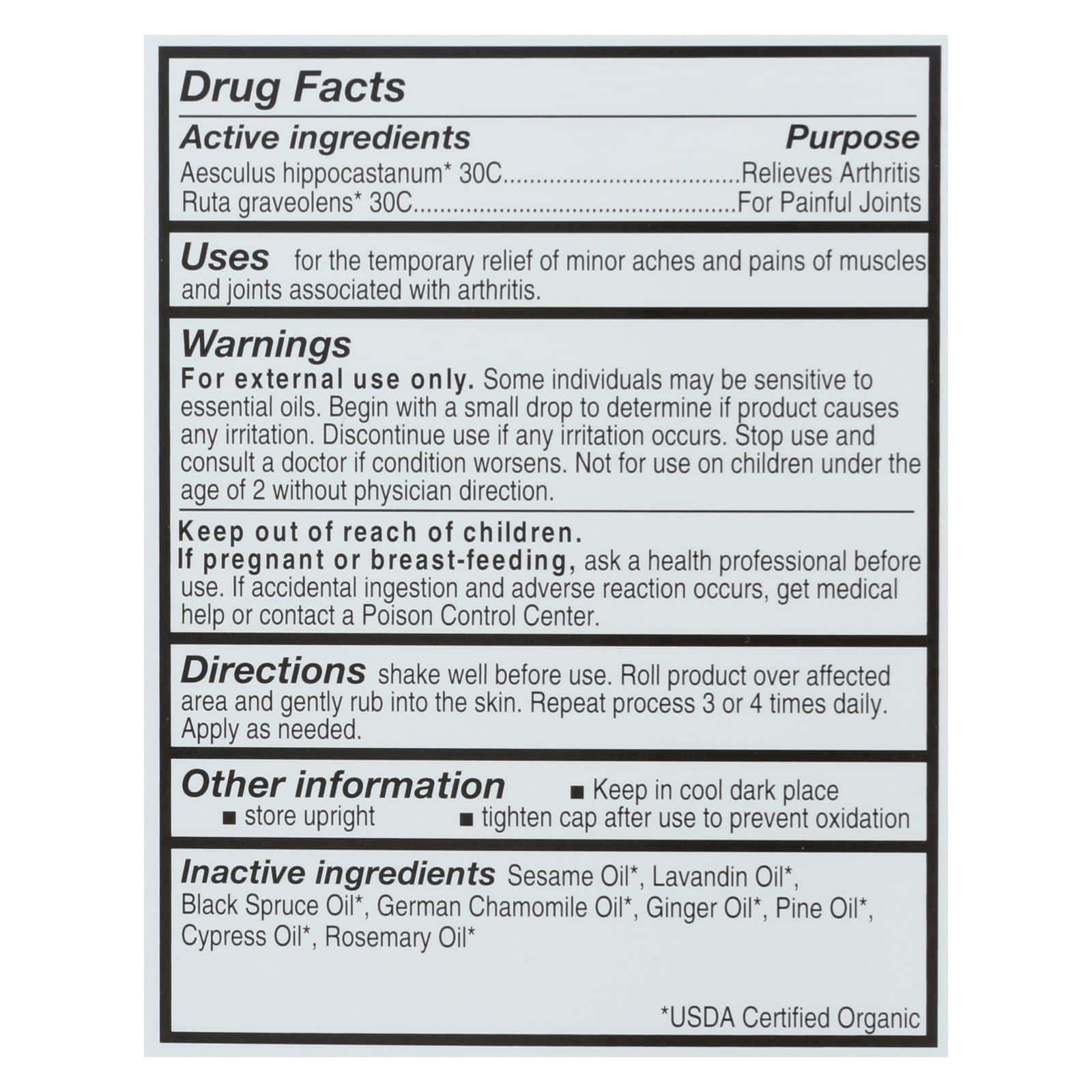 Forces Of Nature - Joint Pain Mngmnt - 1 Each - 4 ML