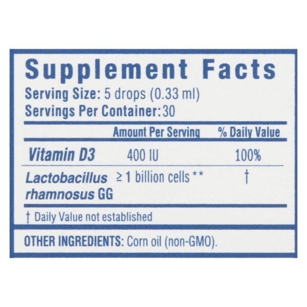 Mommy's Bliss Probiotic Drops + Vitamin D  - 1 Each - .34 FZ - Image 2