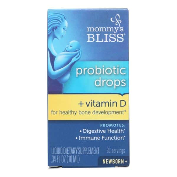 Mommy's Bliss Probiotic Drops + Vitamin D  - 1 Each - .34 FZ
