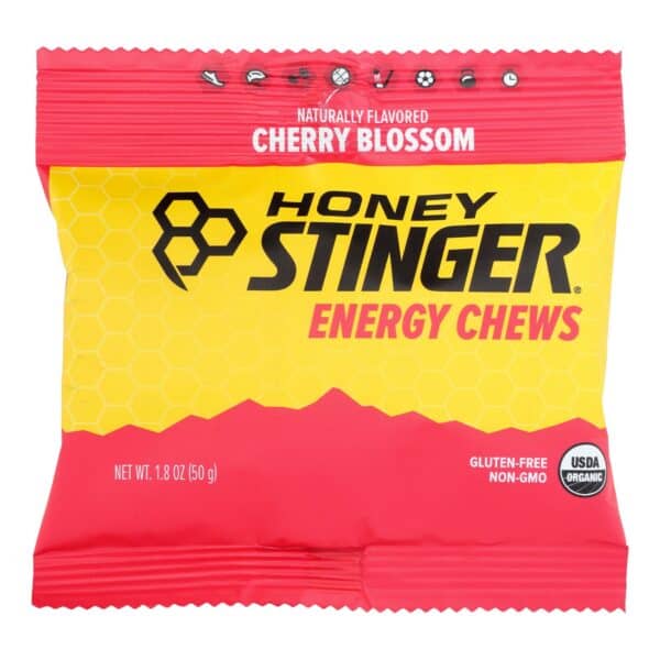 Honey Stinger Energy Chew - Organic - Cherry Blossom - 1.8 oz - case of 12 - Image 2