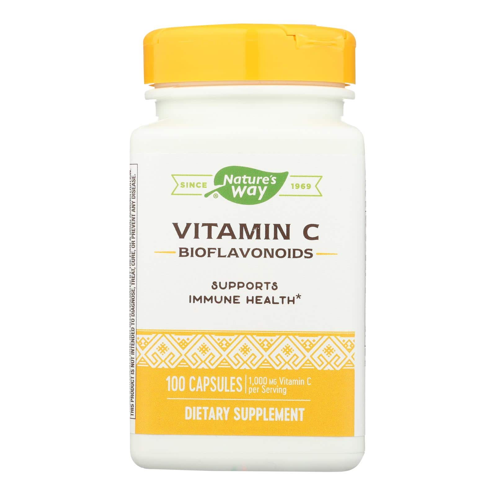 Nature's Way - Vitamin C-500 with Bioflavonoids - 500 mg - 100 Capsules