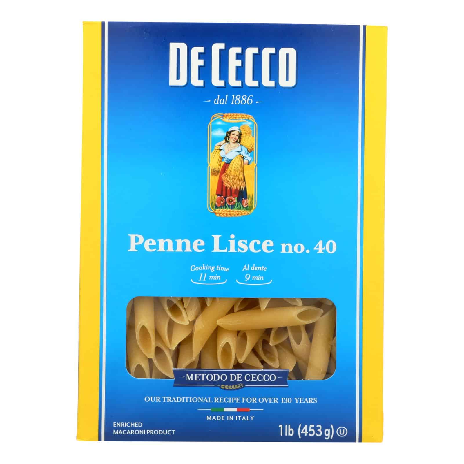 De Cecco Pasta - Pasta - Penne Lisce - Case of 12 - 16 oz - Image 2