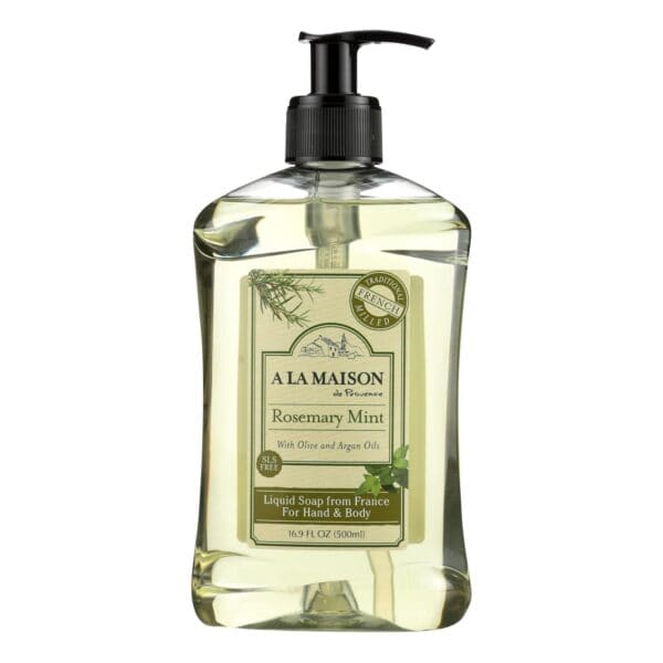 A La Maison - French Liquid Soap - Rosemary Mint - 16.9 fl oz - Image 2