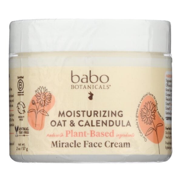 Babo Botanicals - Miracle Cream - Moisturizing - Oatmilk - 2 oz - Image 2