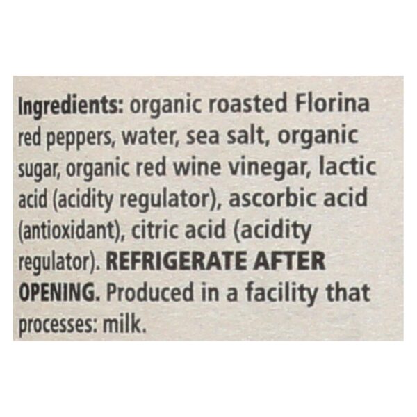 Divina, Organic Fire Roasted Sweet Peppers  - Case of 6 - 16.2 OZ - Image 2