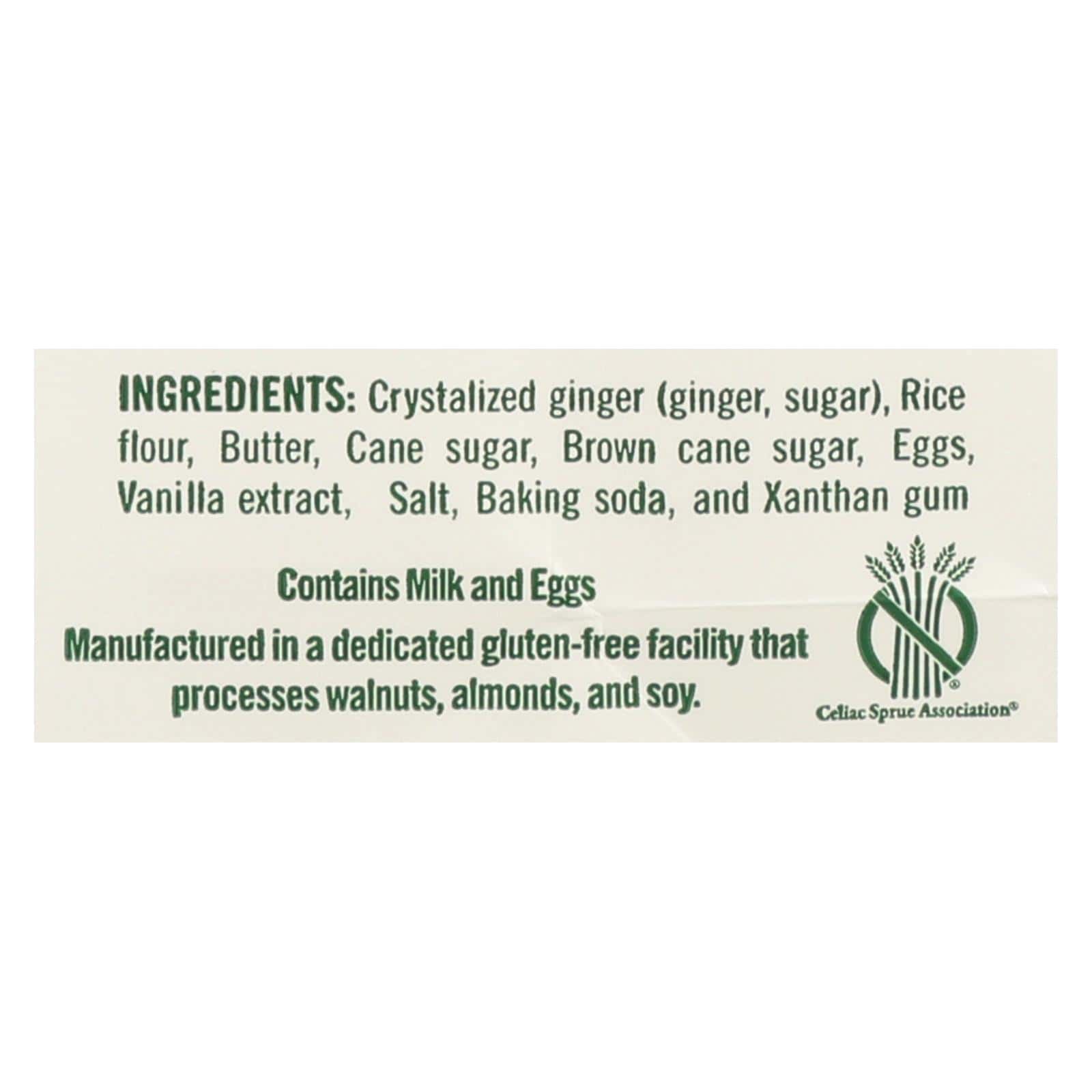 Tate's Bake Shop Ginger Zinger Cookies - Case of 12 - 7 oz. - Image 2