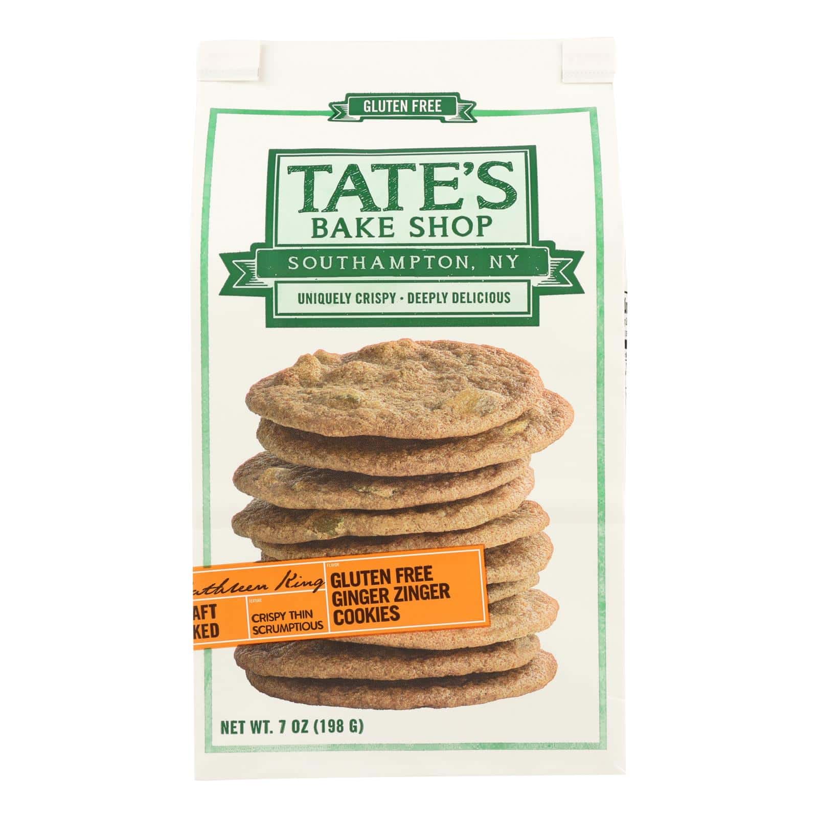 Tate's Bake Shop Ginger Zinger Cookies - Case of 12 - 7 oz. - Image 3