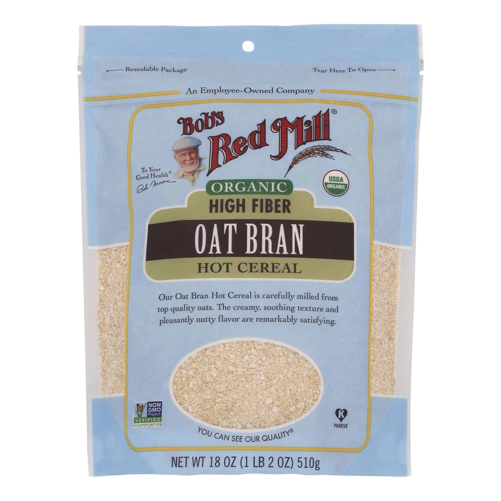 Bob's Red Mill - Oat Bran - Organic High Fiber Hot Cereal - Case of 4 - 18 oz. - Image 3