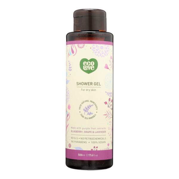 Ecolove - Shower Gel Purple Fruit - 1 Each - 17.6 FZ - Image 2