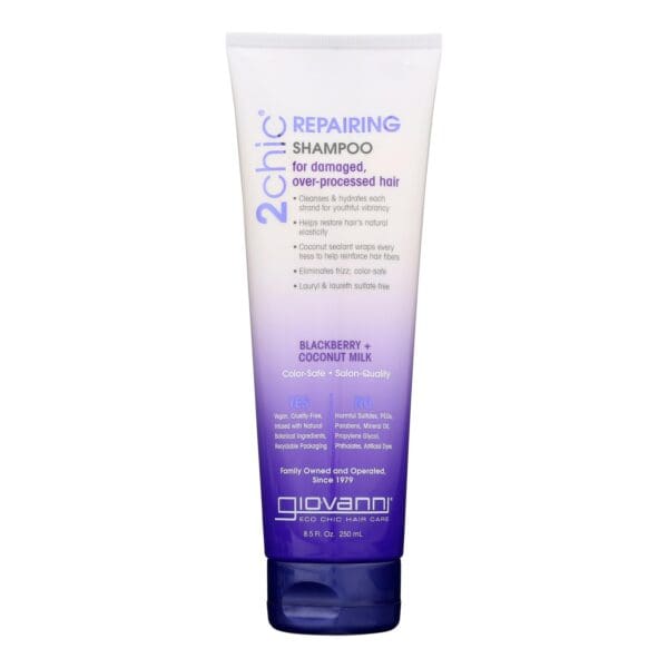 Giovanni Hair Care Products Shampoo - 2chic - Ultra Repair - Blackberry and Coconut Milk - 8.5 oz - Image 2