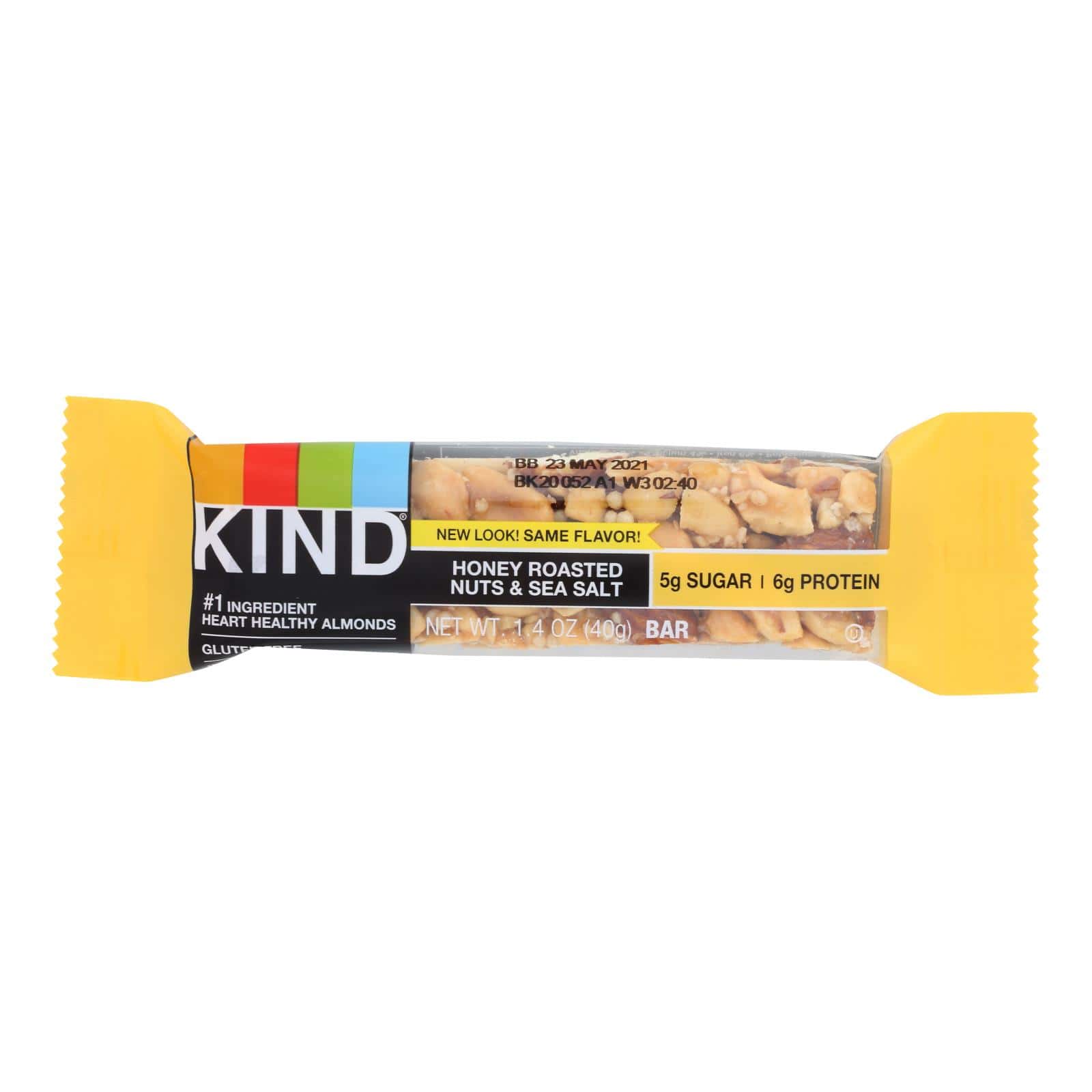 Kind Honey Roasted Nuts and Sea Salt - Case of 12 - 1.4 oz. - Image 2