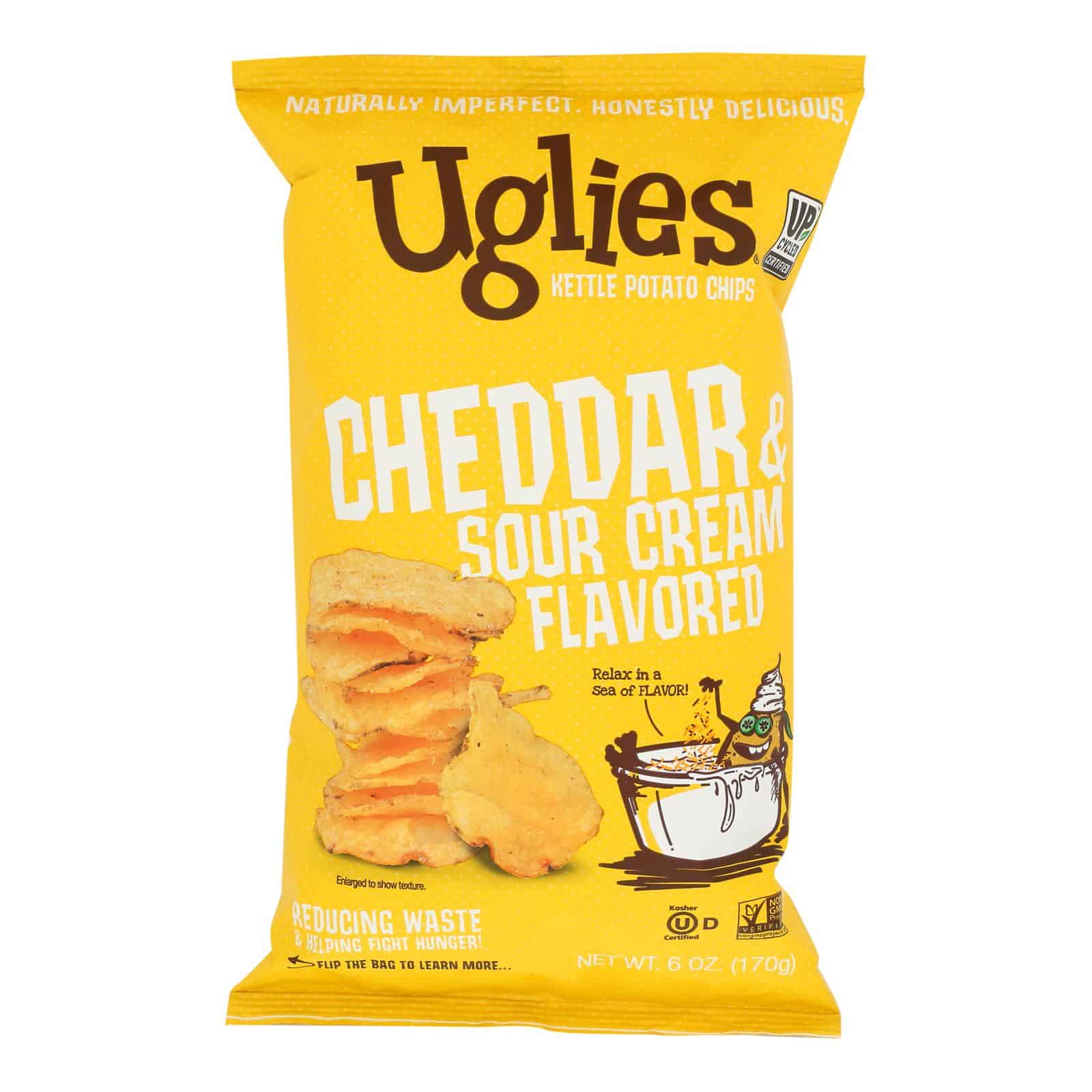 Uglies - Pot Chips Ched&sour Cream - Case of 12-6 OZ - Image 3