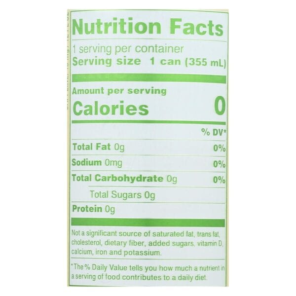 Zevia Sweetened Green Tea - Case of 12 - 12 FZ - Image 2