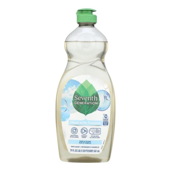 Seventh Generation - Dish Liquid Free & Clear - Case of 6-19 FZ - Image 2
