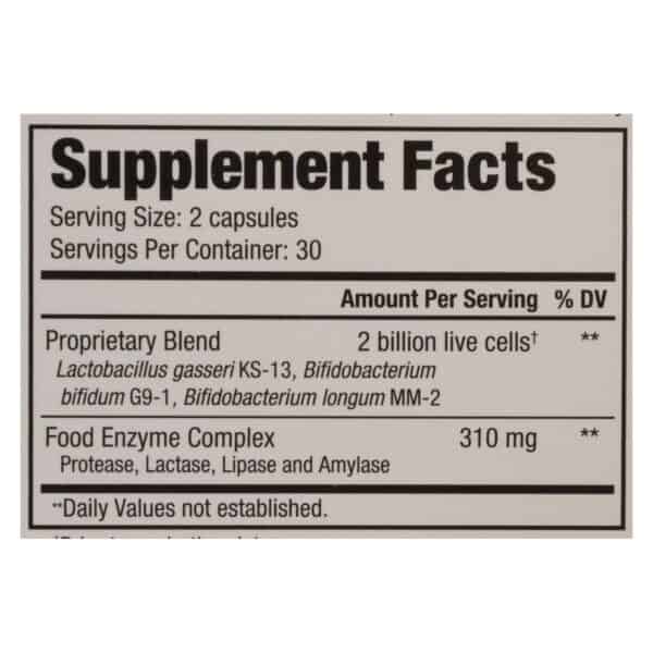 Kyolic - Kyo-Dophilus with Enzymes Digestion - 60 Capsules - Image 2