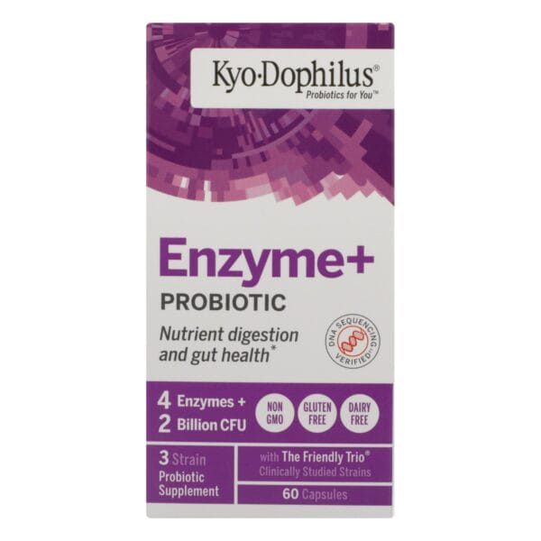 Kyolic - Kyo-Dophilus with Enzymes Digestion - 60 Capsules - Image 3