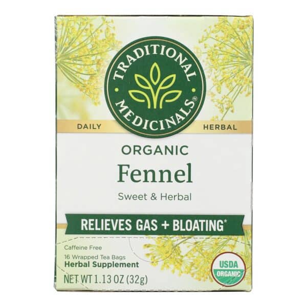 Traditional Medicinals Organic Herbal Tea - Fennel - Case of 6 - 16 Bags - Image 3