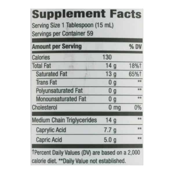 Nature's Way - 100 Percent MCT Oil from Coconut - 30 fl oz. - Image 3