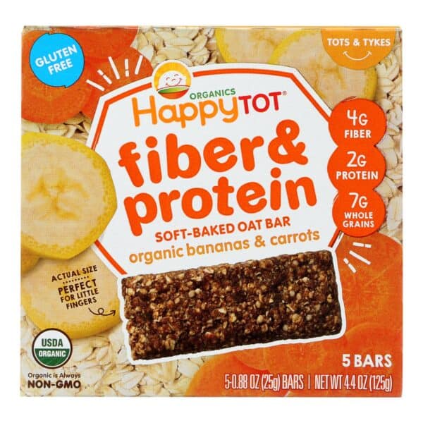 Happy Tot Happy Tot Fiber and Protein - Apple Peach Pumpkin and Cinnamon - Case of 6 - 0.88 oz. - Image 2