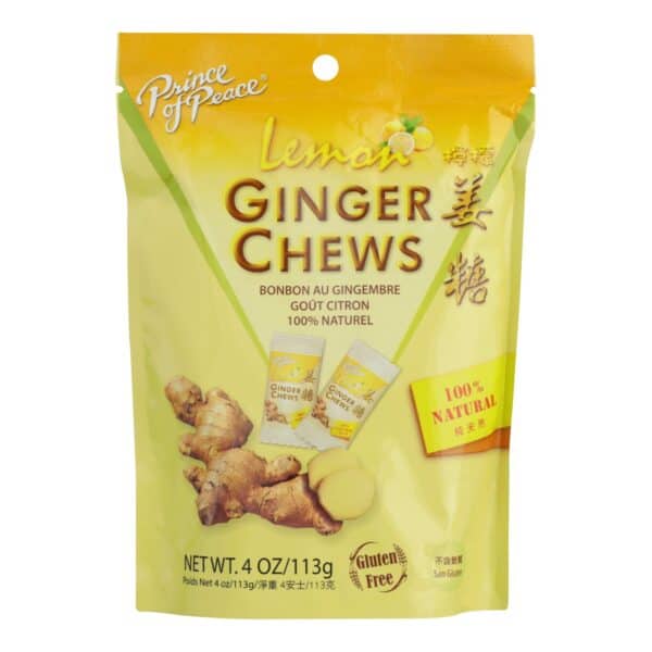 Prince Of Peace - Chews Ginger Lemon - 1 Each - 4 OZ - Image 2