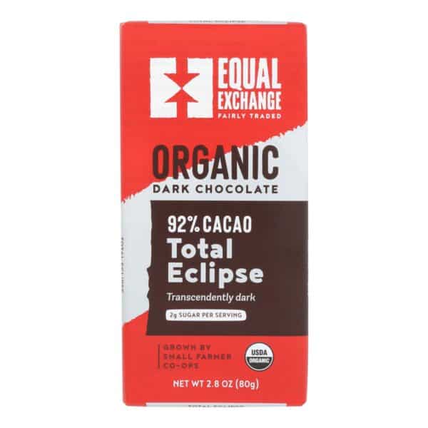 Equal Exchange - Bar Dark Chocolate 92% - Case of 12 - 2.8 OZ - Image 3