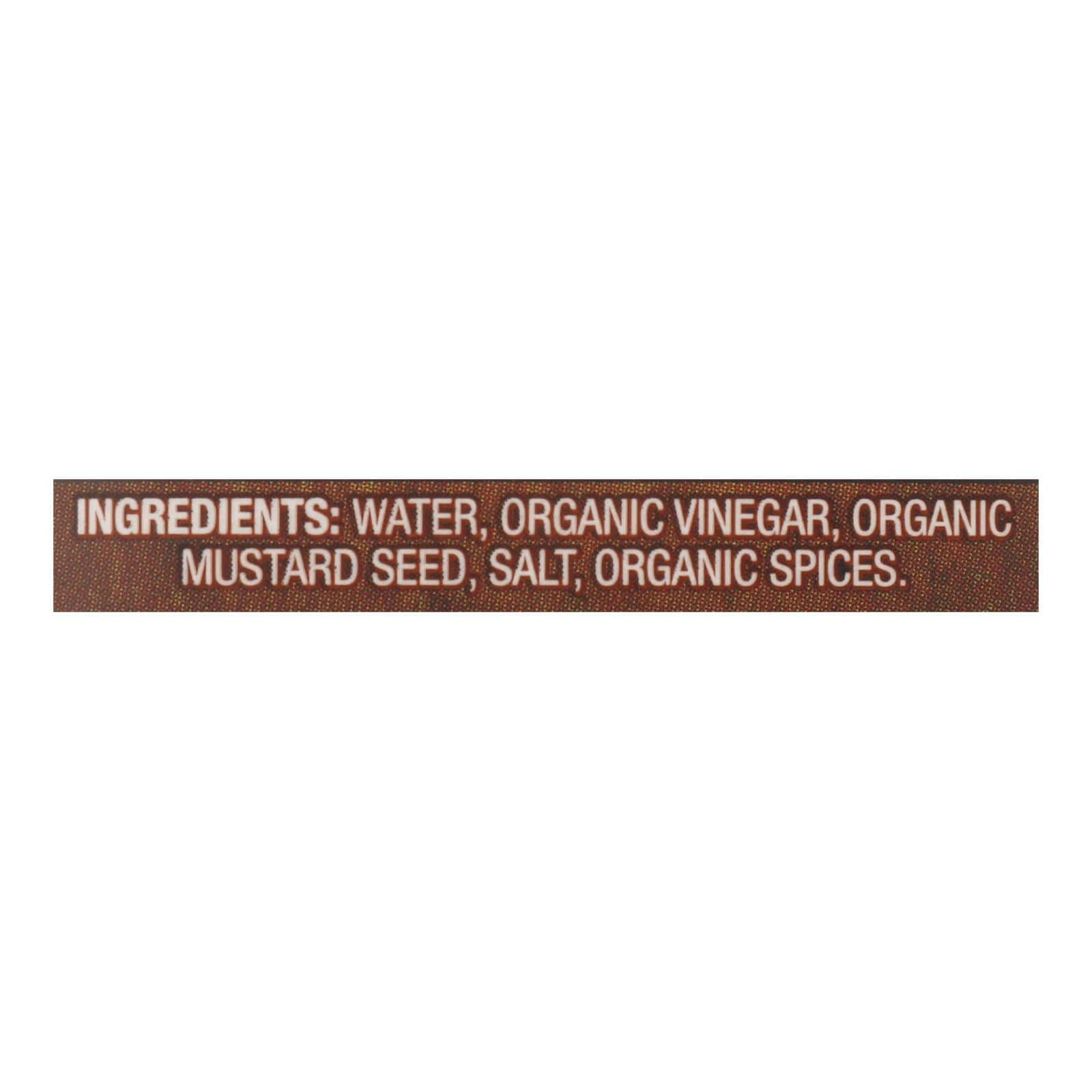 Organic Ville Organic Mustard - Stone Ground - Case of 12 - 12 oz. - Image 3