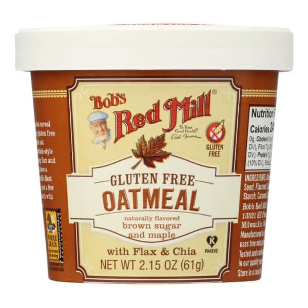 Bob's Red Mill - Gluten Free Oatmeal Cup Brown Sugar and Maple - 2.15 oz - Case of 12 - Image 3