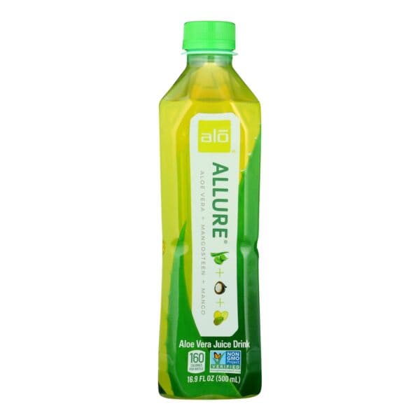 Alo Original Allure Aloe Vera Juice Drink - Mangosteen and Mango - Case of 12 - 16.9 fl oz. - Image 2