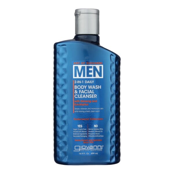 Giovanni Hair Care Products - 2n1 Body Wsh&face Men Cdwd - 1 Each-16.9 OZ
