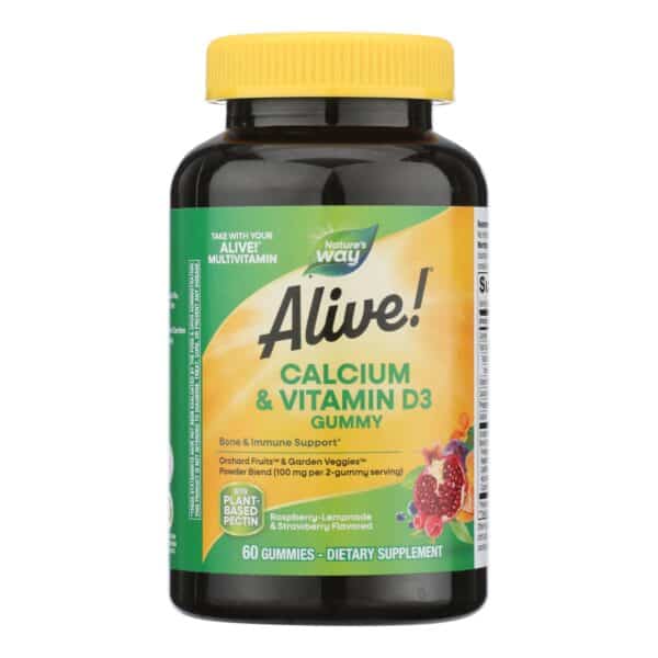 Nature's Way - Alive! Calcium plus D3 Gummies - 60 Gummies