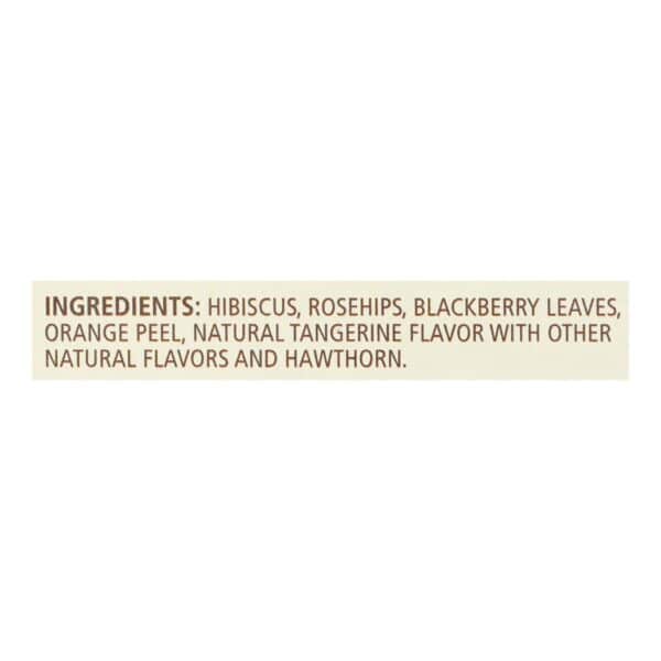 Celestial Seasonings Herb Tea Tangerine Orange Zinger - 20 Tea Bags - Case of 6