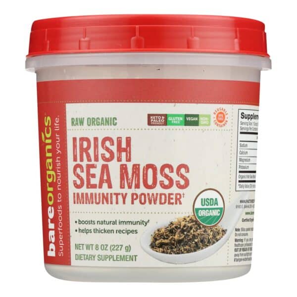 Bare Organics - Irish Sea Moss Powder - 1 Each-8 OZ